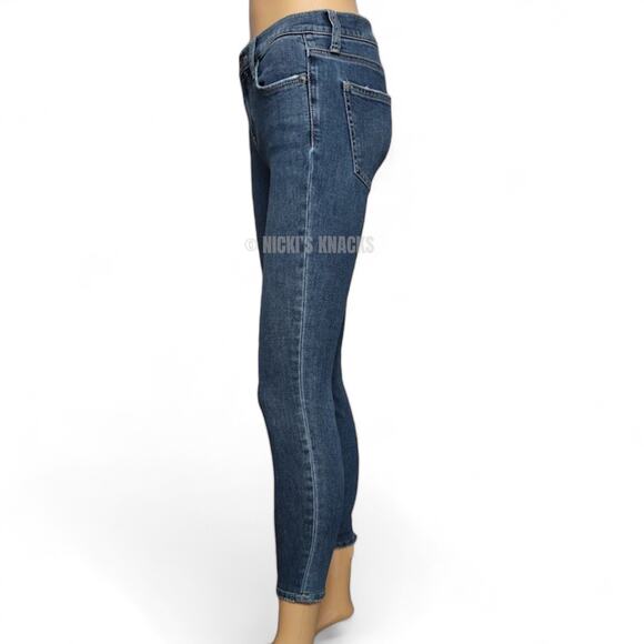 Current Elliott Stiletto Jeans Distressed Low Rise Indie Stretch Denim Size 25 - Picture 4 of 9